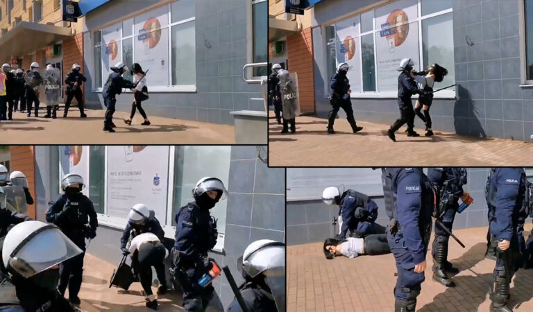 Policja terroryzuje bezbronną kobietę w Głogowie! [Video]