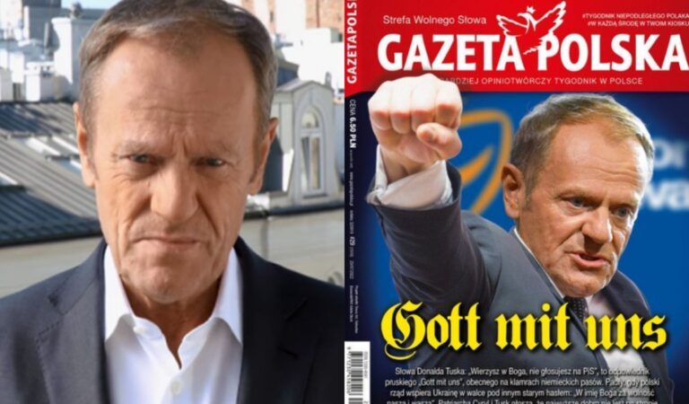 Donald Tusk pozwie “Gazetę Polską” za skandaliczną okładkę